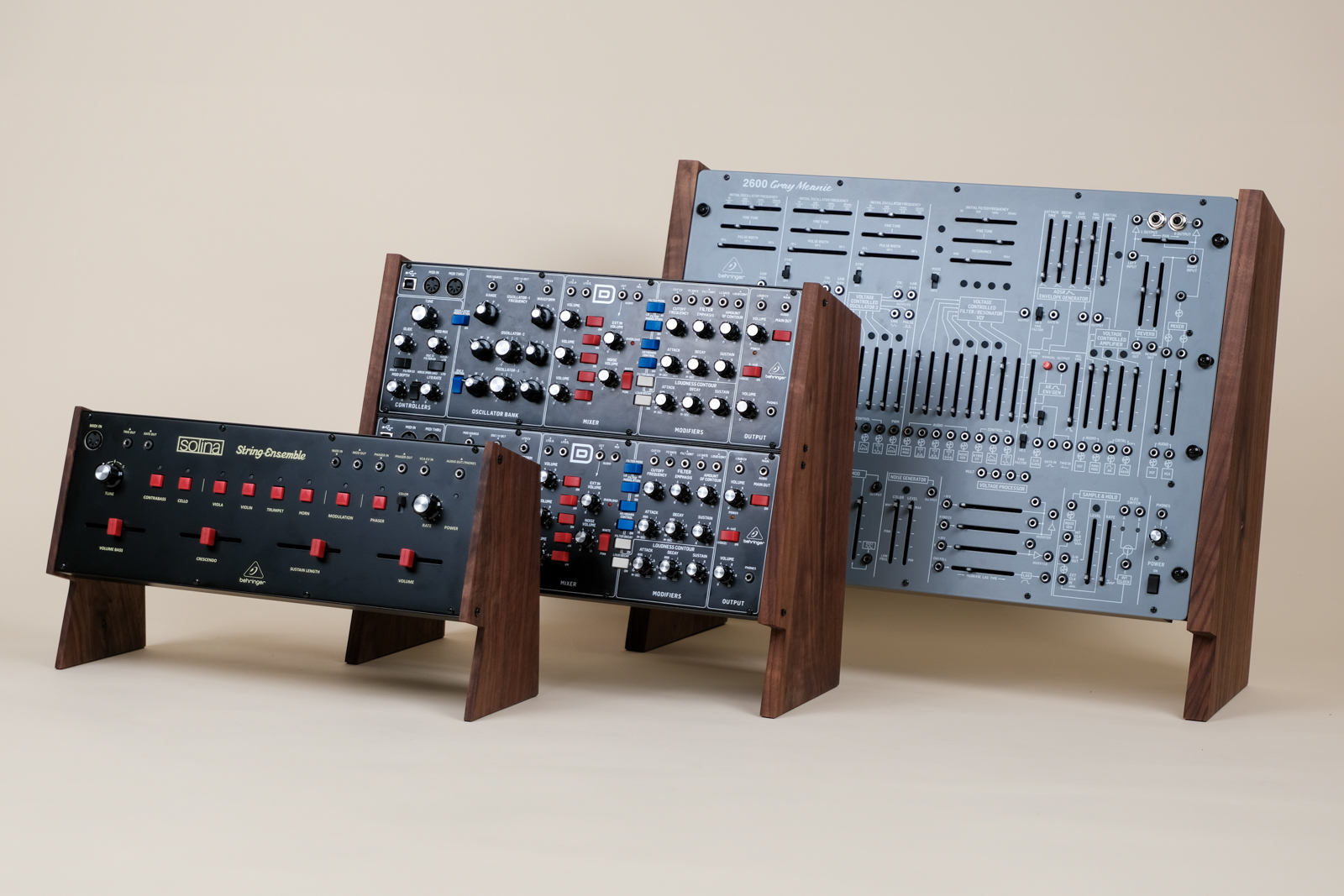 Three Behringer Synth Stands Grouped - View 3