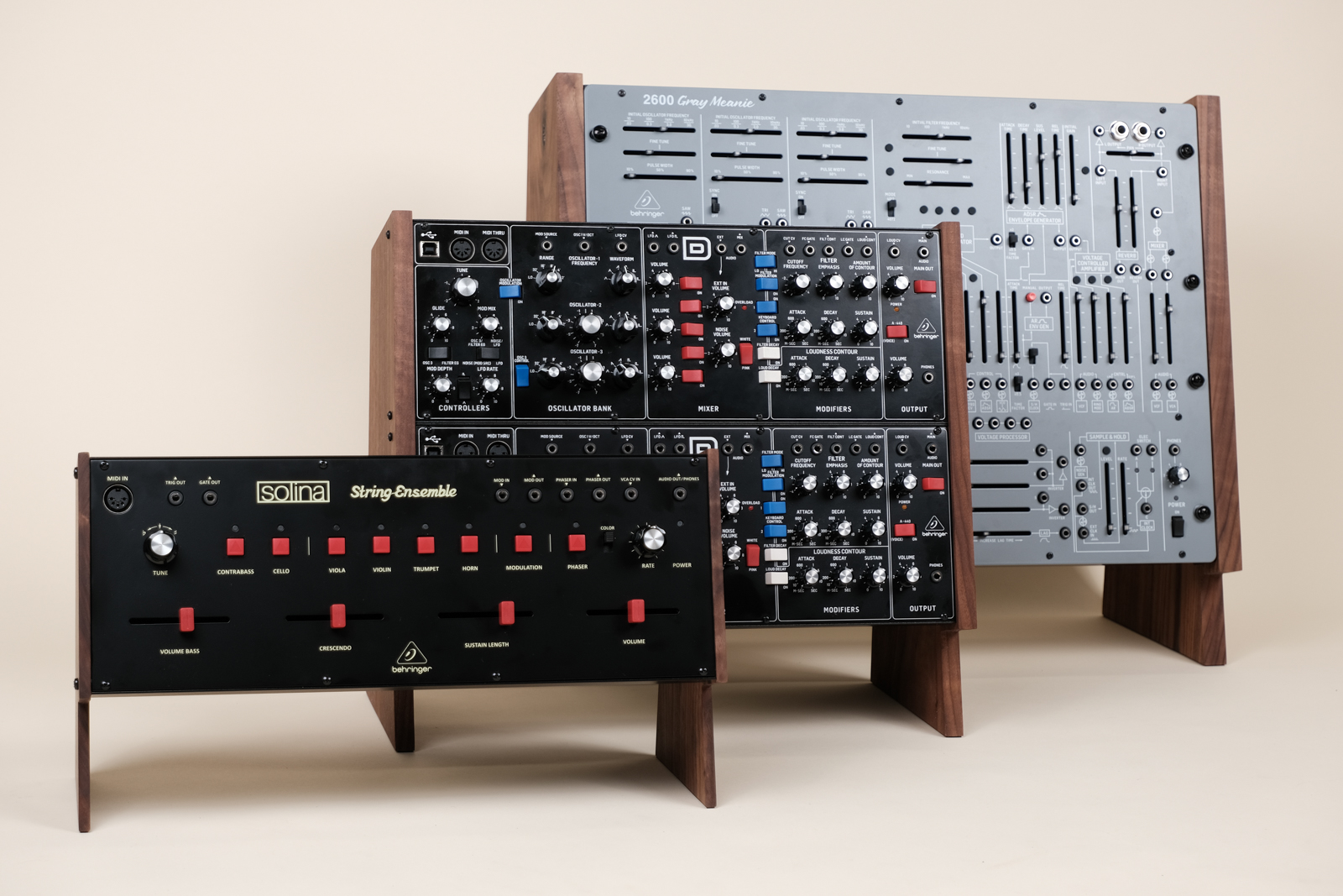 Three Behringer Synth Stands Grouped - View 5
