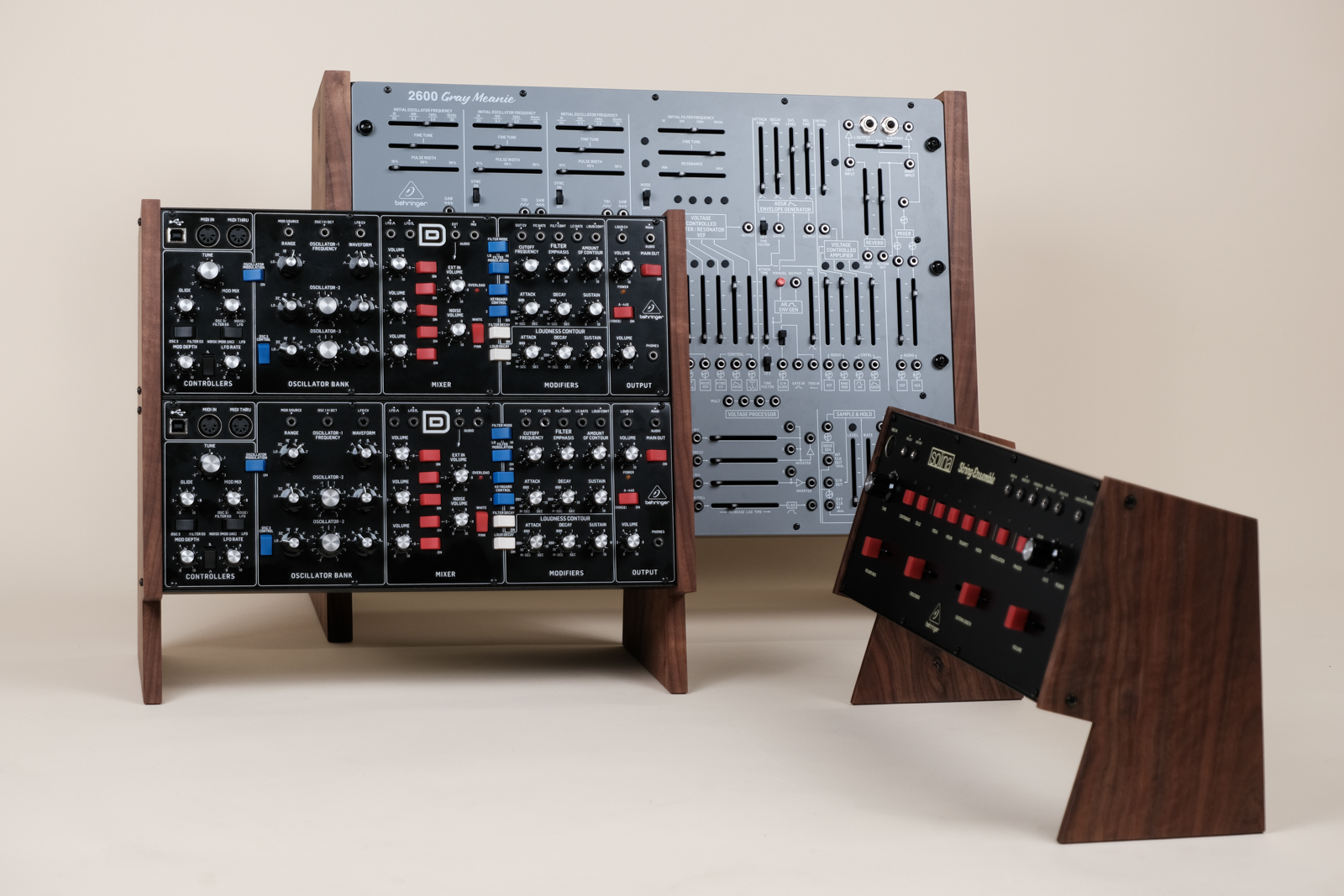 Three Behringer Synth Stands Grouped - View 6